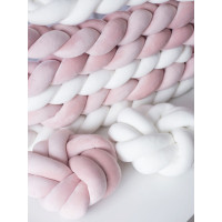 RANKŲ DARBO PYNĖ - LOVOS APSAUGA balta / rožinė RANKŲ DARBO PYNĖ - LOVOS APSAUGA balta / rožinė